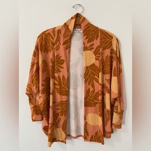 🌺Fighting Eel- coral Ulu Cardigan- PERFECT unworn condition- NWOT- Size 1
